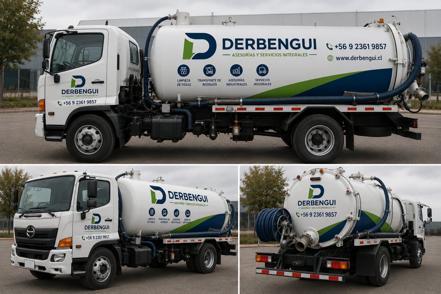 Camión limpiafosas Hino DERBENGUI
